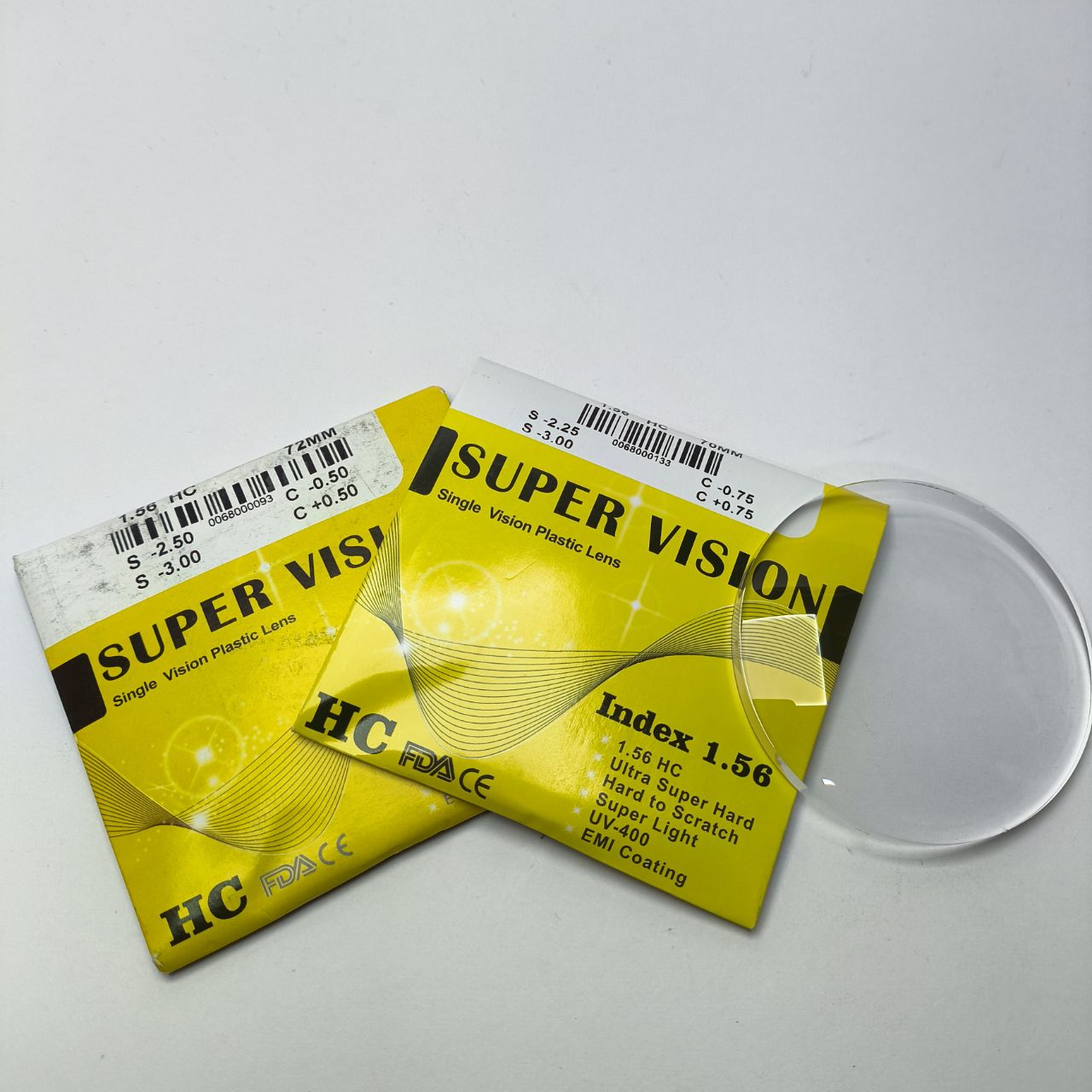 عدسی عینک اقتصادی HC (ضد خش) 1.56 سوپر ویژن Super vision