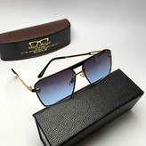 عینک آفتابی مردانه کارتیر Cartier مدل 2475201 فلزی + پک هدیه لوازم جانبی