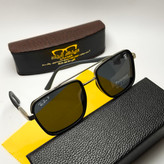 عینک آفتابی ریبن فراری Ray ban Ferrari مدل 805901 پلاریزه فلزی مردانه + پک هدیه لوازم جانبی کیسه و دستمال