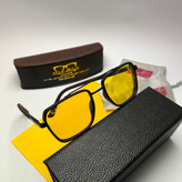 عینک آفتابی ریبن فراری Ray ban Ferrari مدل 805901 پلاریزه فلزی مردانه + پک هدیه لوازم جانبی کیسه و دستمال