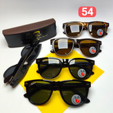 عینک آفتابی ریبن ویفری Ray ban مدل ۵۴ شیشه پلاریزه کائوچو اسیتیت دسته سیم به همراه پک اورجینال