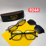 عینک طبی کاور دار ریچل Richel مدل 9244 اورجینال دسته سیم کائوچو پلاریزه اسیتیت به همراه پک اورجینال
