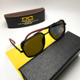عینک آفتابی مردانه ریبن Ray ban مدل ۷۹۹۵03 پلاریزه فلزی + پک هدیه لوازم جانبی