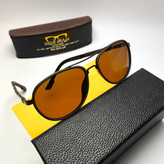 عینک آفتابی مردانه ریبن Ray ban مدل ۱۸۱۶۵03 پلاریزه فلزی + پک لوازم جانبی
