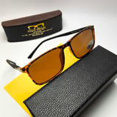 عینک آفتابی مردانه پرسل Persol مدل 807603 پلاریزه کائوچو پایه فلزی + پک هدیه لوازم جانبی