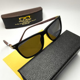 عینک آفتابی مردانه پرسل Persol مدل 2410903 پلاریزه کائوچو پایه فلزی + پک هدیه لوازم جانبی