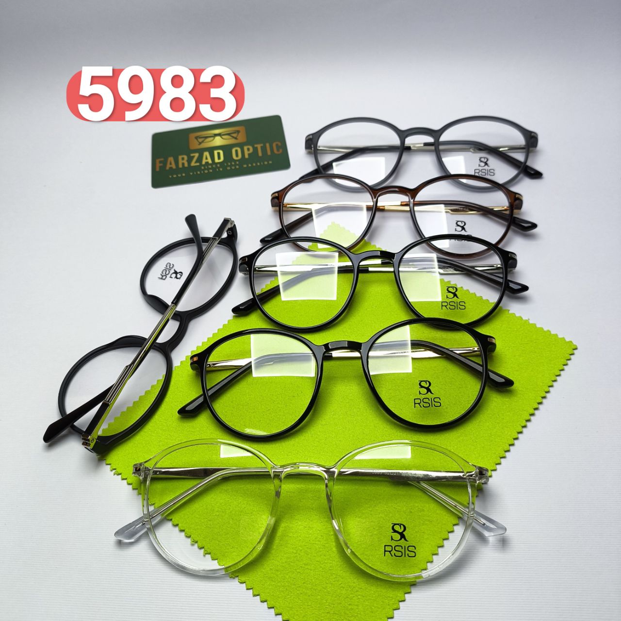 عینک طبی رسیس Rsis مدل 598303 کائوچو TR90 دسته فلز