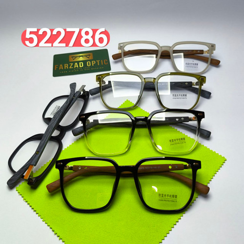 عینک طبی بلوکات مدل 52278603 کائوچو دسته طرح چوب