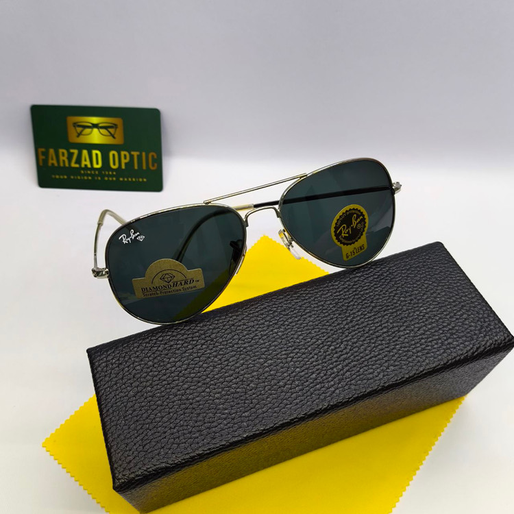 عینک آفتابی ریبن Ray ban مدل 3025 خلبانی عدسی شیشه