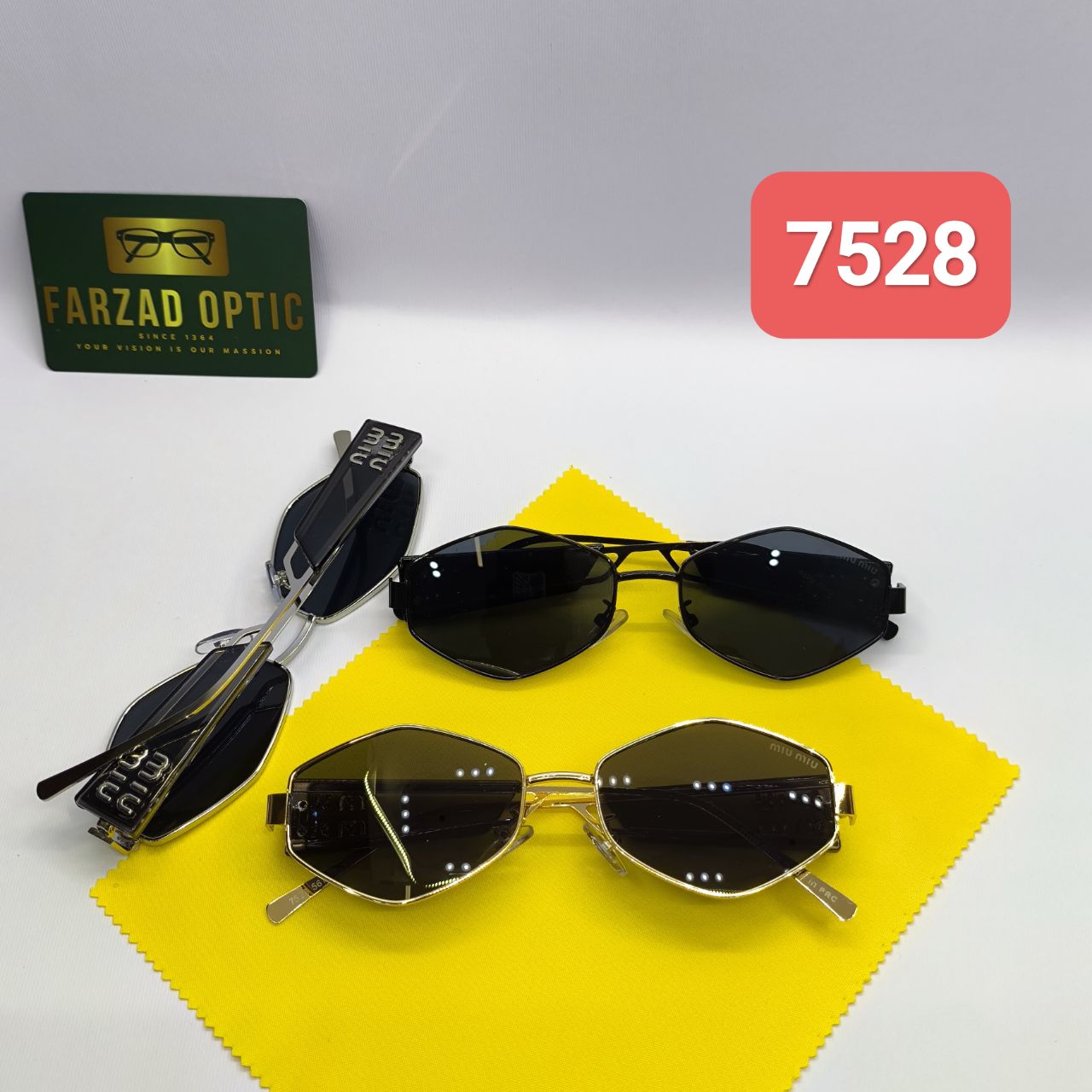 عینک آفتابی میو میو Miu Miu مدل 7528 فلزی فانتزی