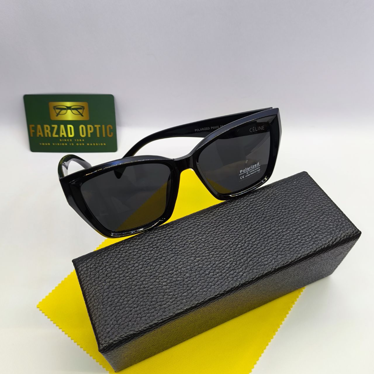 عینک آفتابی سلین CELINE مدل 6005 لولا کائوچو | عدسی پلارایزد Polarized و UV400