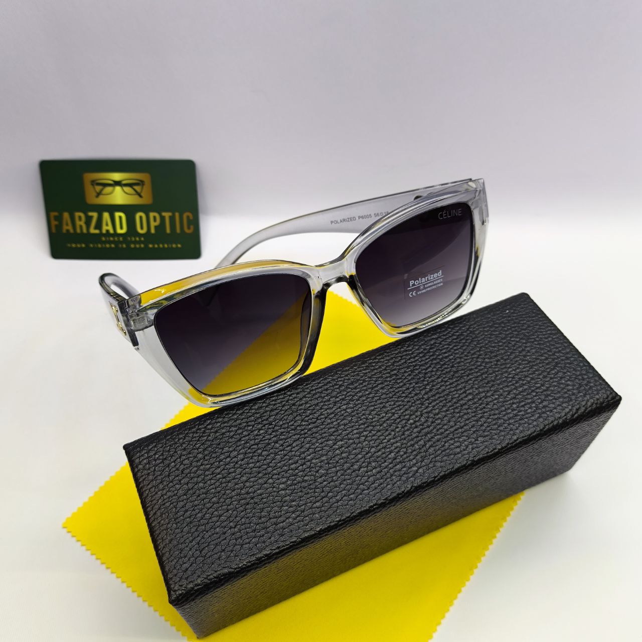 عینک آفتابی سلین CELINE مدل 6005 لولا کائوچو | عدسی پلارایزد Polarized و UV400