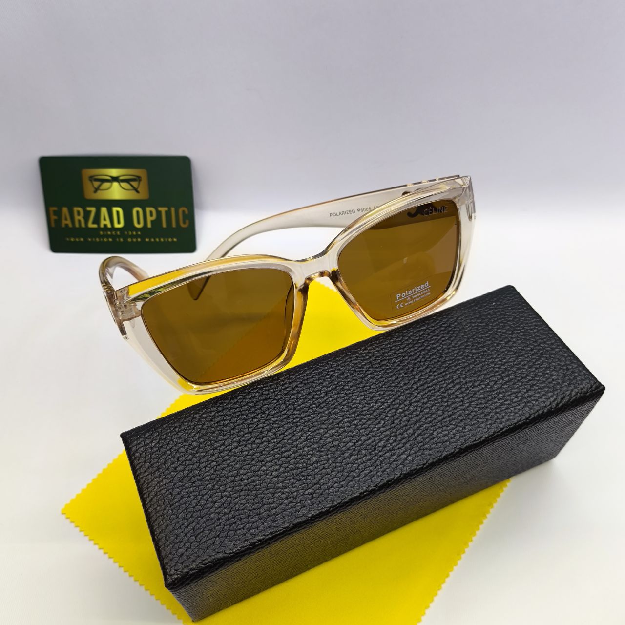 عینک آفتابی سلین CELINE مدل 6005 لولا کائوچو | عدسی پلارایزد Polarized و UV400