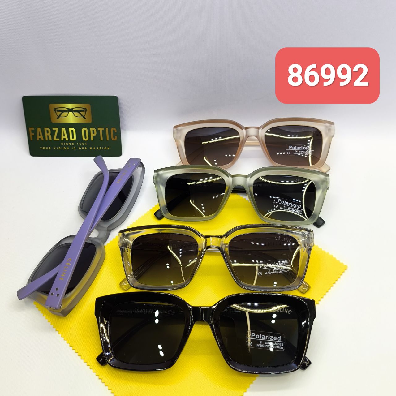 عینک آفتابی سلین CELINE مدل 86992 لولا کائوچو | عدسی پلارایزد Polarized و UV400