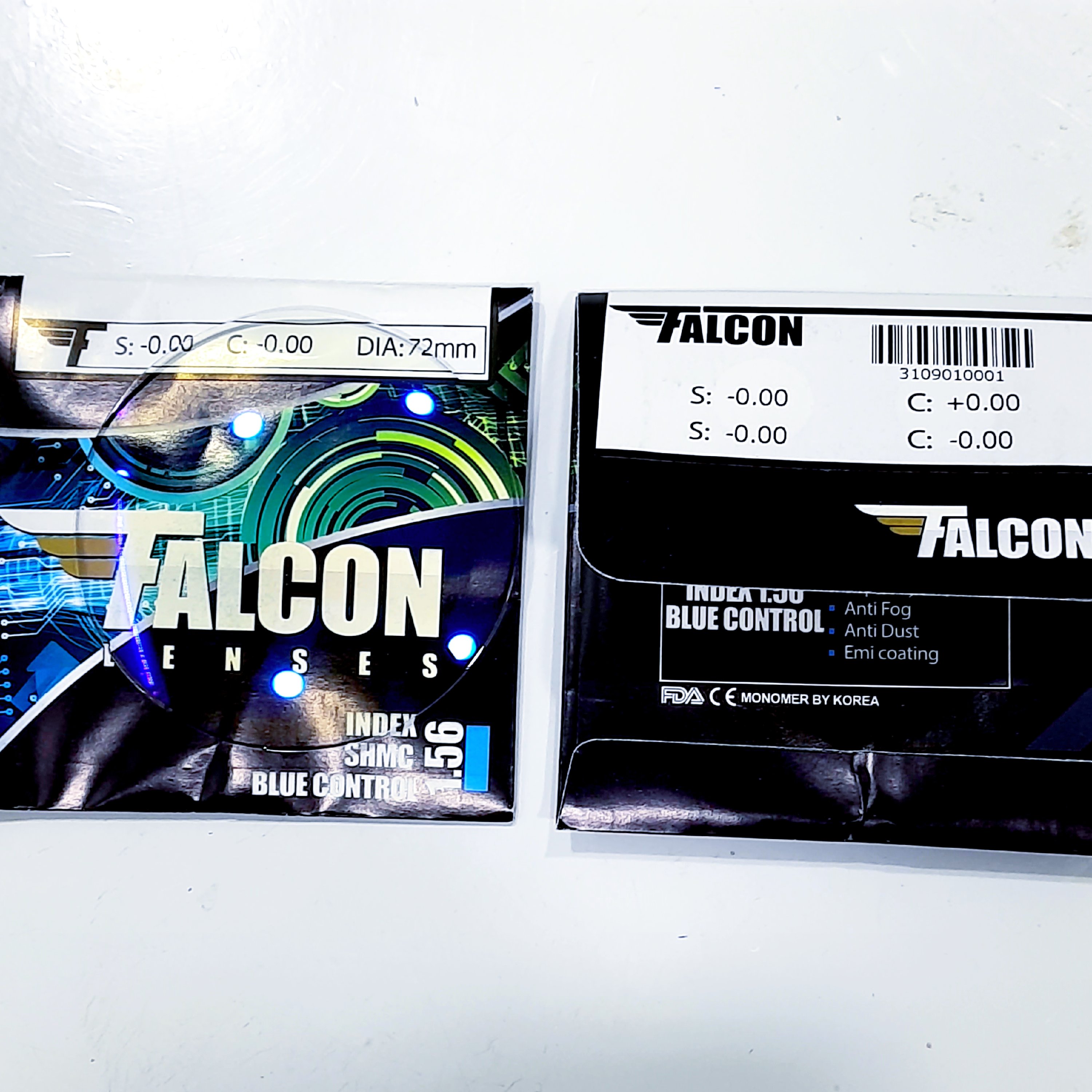 عدسی عینک فتوکرومیک FALCON | آنتیرفلکس سبز و هایدروفوبیک