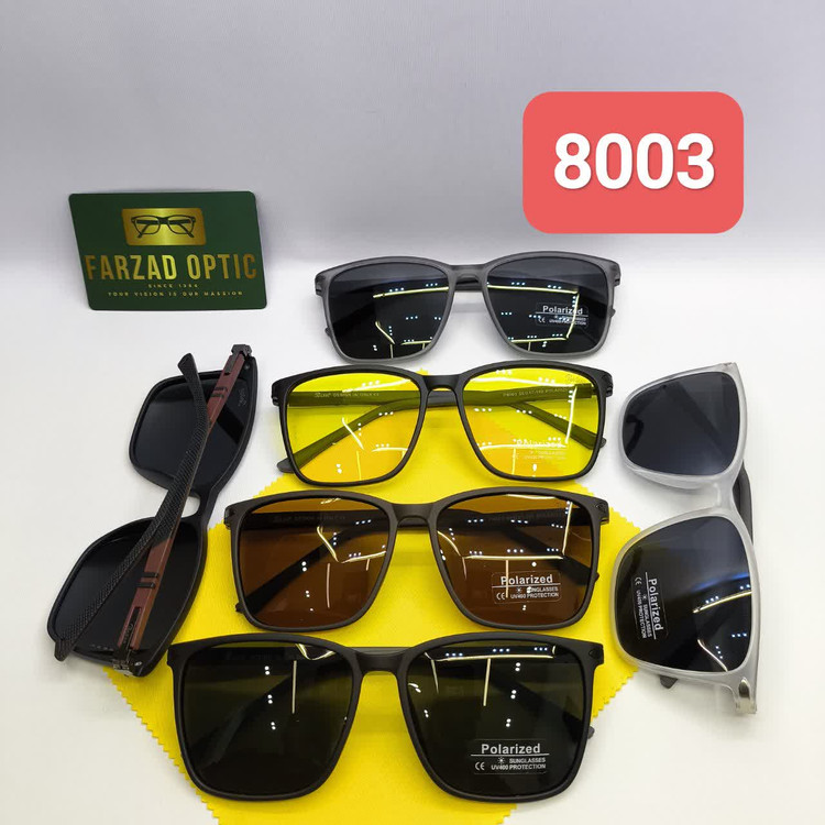 عینک آفتابی پرسل Persol مدل 8003 کائوچو TR90 پلاریزه uv400 پایه فلزی فنر