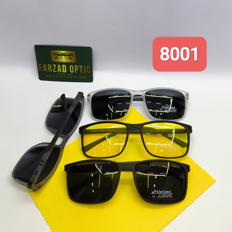 عینک آفتابی پرسل Persol مدل 8001 کائوچو TR90 پلاریزه uv400 پایه فلزی فنر