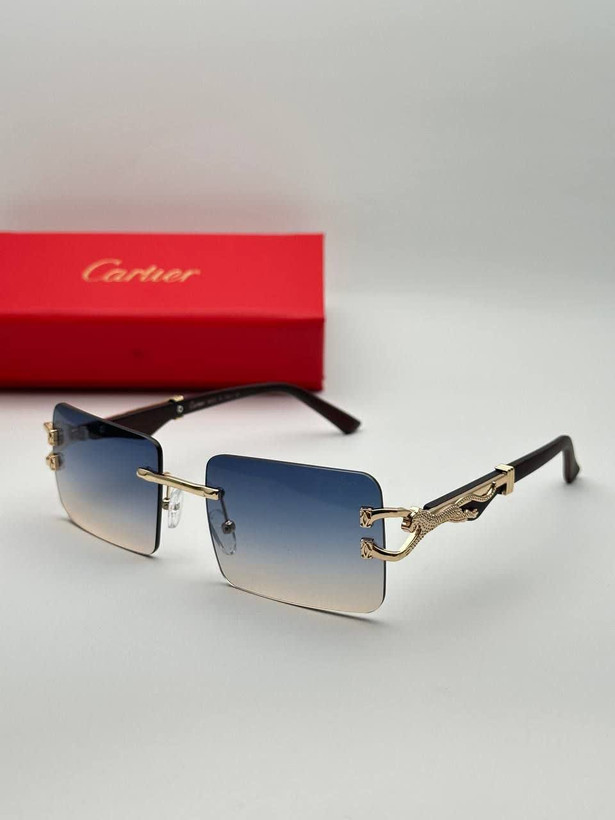 عینک آفتابی کارتیر Cartier مدل 2288 فلزی بدونه فریم فانتزی فشن