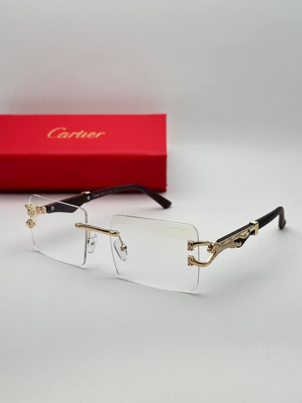 عینک آفتابی کارتیر Cartier مدل 2288 فلزی بدونه فریم فانتزی فشن