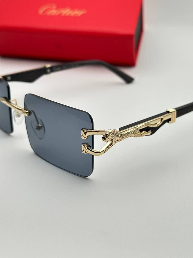 عینک آفتابی کارتیر Cartier مدل 2288 فلزی بدونه فریم فانتزی فشن