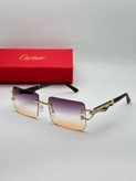 عینک آفتابی کارتیر Cartier مدل 2288 فلزی بدونه فریم فانتزی فشن