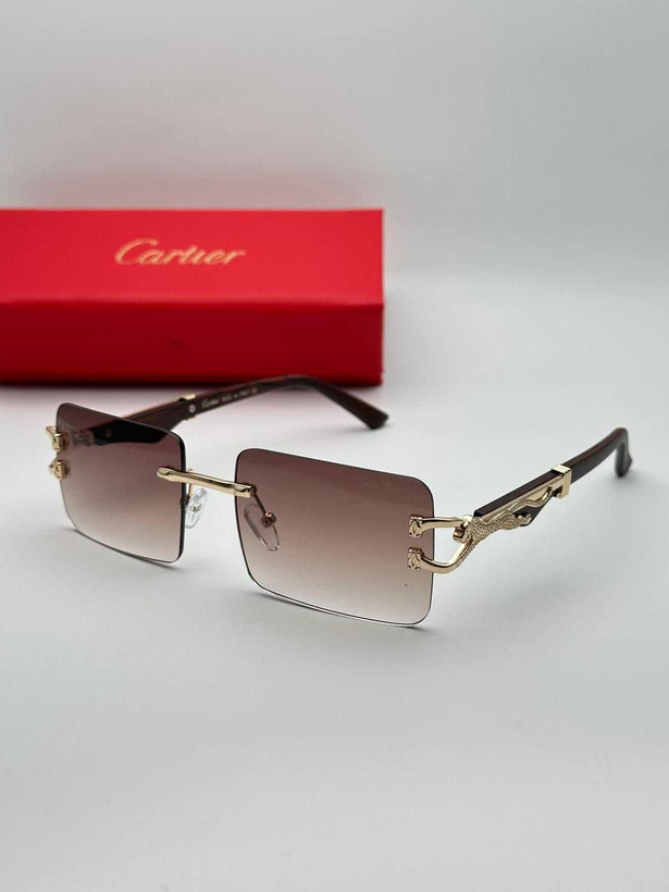 عینک آفتابی کارتیر Cartier مدل 2288 فلزی بدونه فریم فانتزی فشن