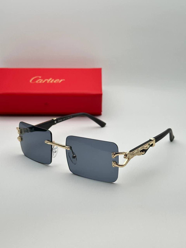 عینک آفتابی کارتیر Cartier مدل 2288 فلزی uv400 بدونه فریم فانتزی فشن