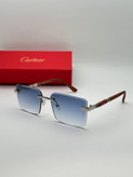 عینک آفتابی کارتیر Cartier مدل 2264 فلزی بدونه فریم فانتزی فشن