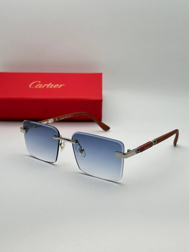 عینک آفتابی کارتیر Cartier مدل 2264 فلزی بدونه فریم فانتزی فشن