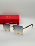 عینک آفتابی کارتیر Cartier مدل 2264 فلزی بدونه فریم فانتزی فشن