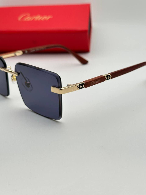 عینک آفتابی کارتیر Cartier مدل 2264 فلزی بدونه فریم فانتزی فشن