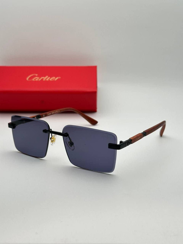 عینک آفتابی کارتیر Cartier مدل 2264 فلزی uv400 بدونه فریم فانتزی فشن