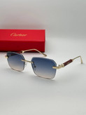 عینک آفتابی کارتیر Cartier مدل 2286 فلزی uv400 بدونه فریم فانتزی فشن