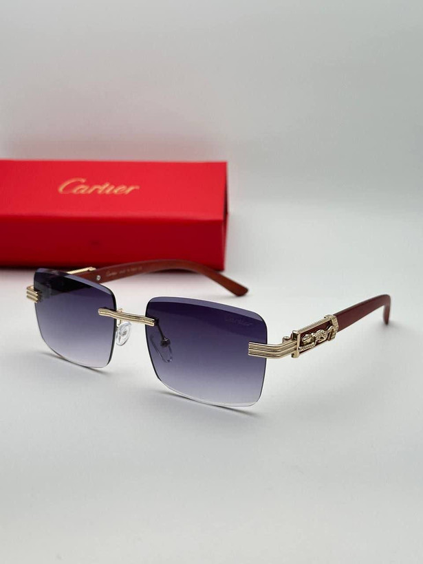 عینک آفتابی کارتیر Cartier مدل 2266 فلزی بدونه فریم فانتزی فشن