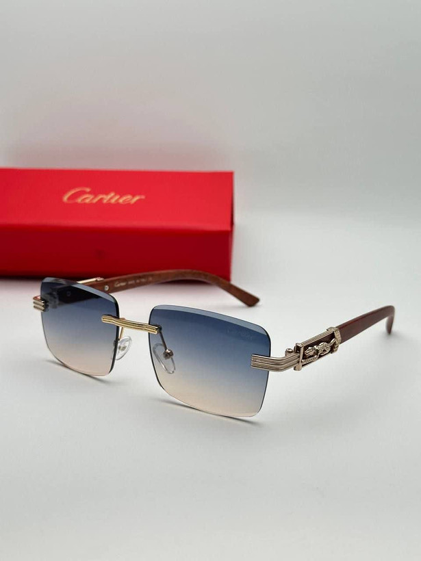 عینک آفتابی کارتیر Cartier مدل 2266 فلزی بدونه فریم فانتزی فشن