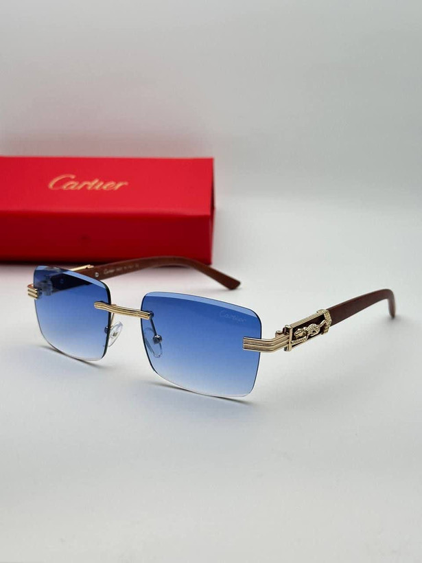 عینک آفتابی کارتیر Cartier مدل 2266 فلزی بدونه فریم فانتزی فشن