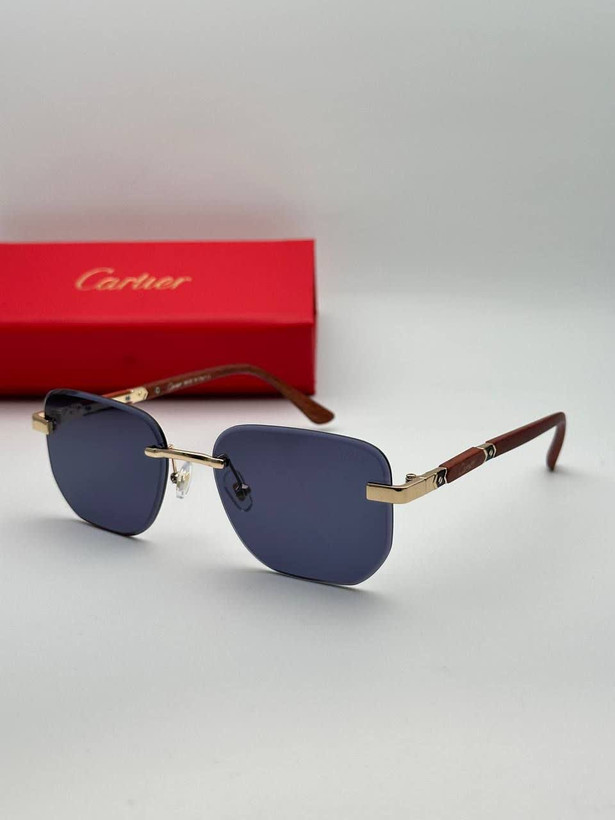 عینک آفتابی کارتیر Cartier مدل 2264 فلزی بدونه فریم فانتزی فشن