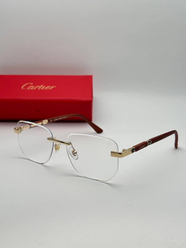 عینک آفتابی کارتیر Cartier مدل 2264 فلزی بدونه فریم فانتزی فشن