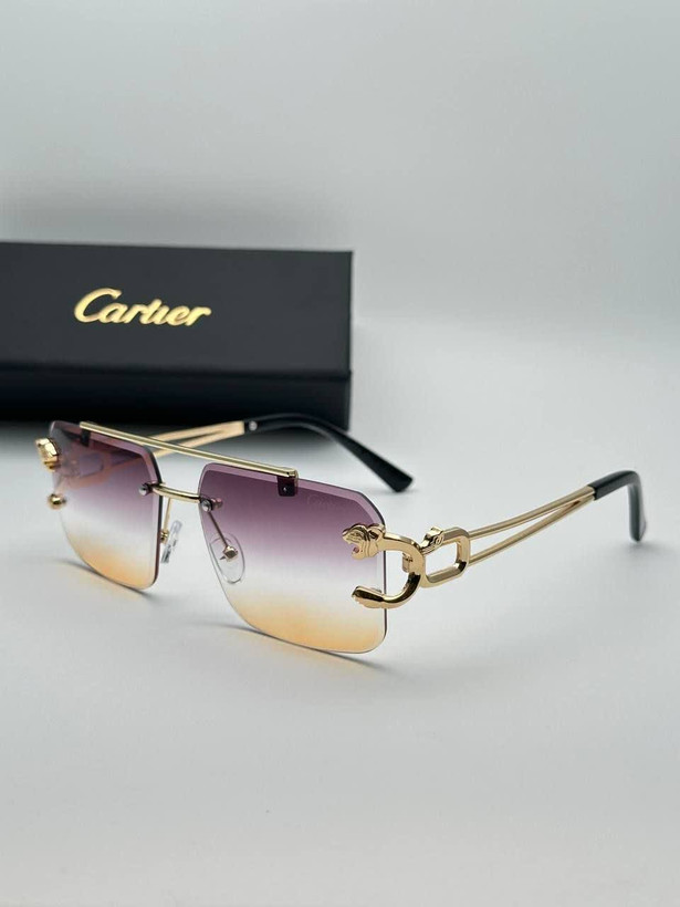 عینک آفتابی کارتیر Cartier مدل 22۶۸ فلزی بدونه فریم فانتزی فشن