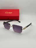 عینک آفتابی کارتیر Cartier مدل 22322 فلزی uv400 بدونه فریم فانتزی فشن