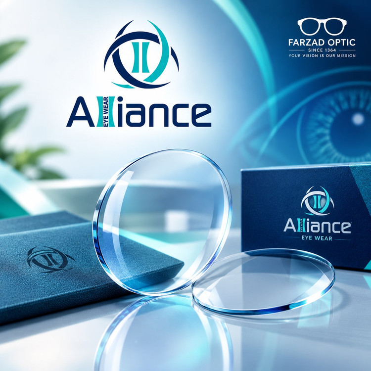 عدسی عینک اسفریک 1.56 الیانس Alliance aspheric