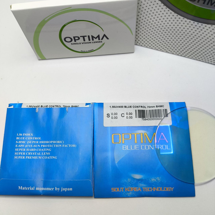 عدسی عینک بلوکنترل 1.56 اپتیما Optima blue control