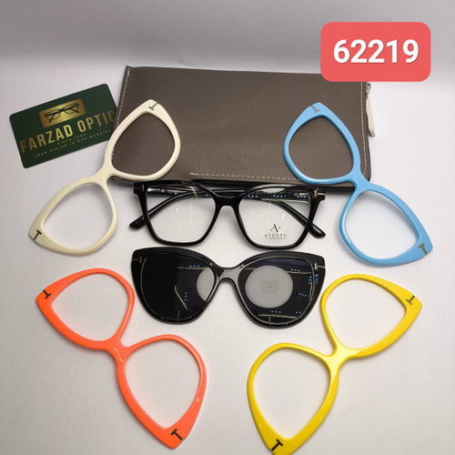 عینک پنج کاوره اونتو Avento مدل 62219 | عینک طبی کاوردار | کائوچو TR90 سبک پلاریزه دسته سیم به همراه کیس